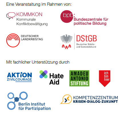 KI generiert: Das Bild zeigt Logos verschiedener Organisationen, die eine Veranstaltung unterstützen, darunter Kommunen, Bildungs- und zivilgesellschaftliche Einrichtungen. Es sind sowohl Förderer als auch beratende Organisationen vertreten.