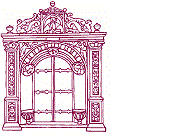 KI generiert: Das Bild zeigt ein dekoratives, architektonisches Fensterdesign mit aufwendigen Verzierungen und Ornamenten. Es ist im Stil klassischer Architektur gehalten.